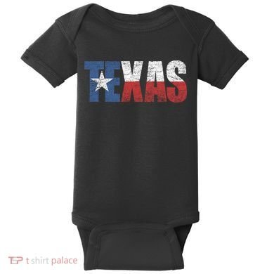 Texas | distressed Texas Flag Baby Bodysuit