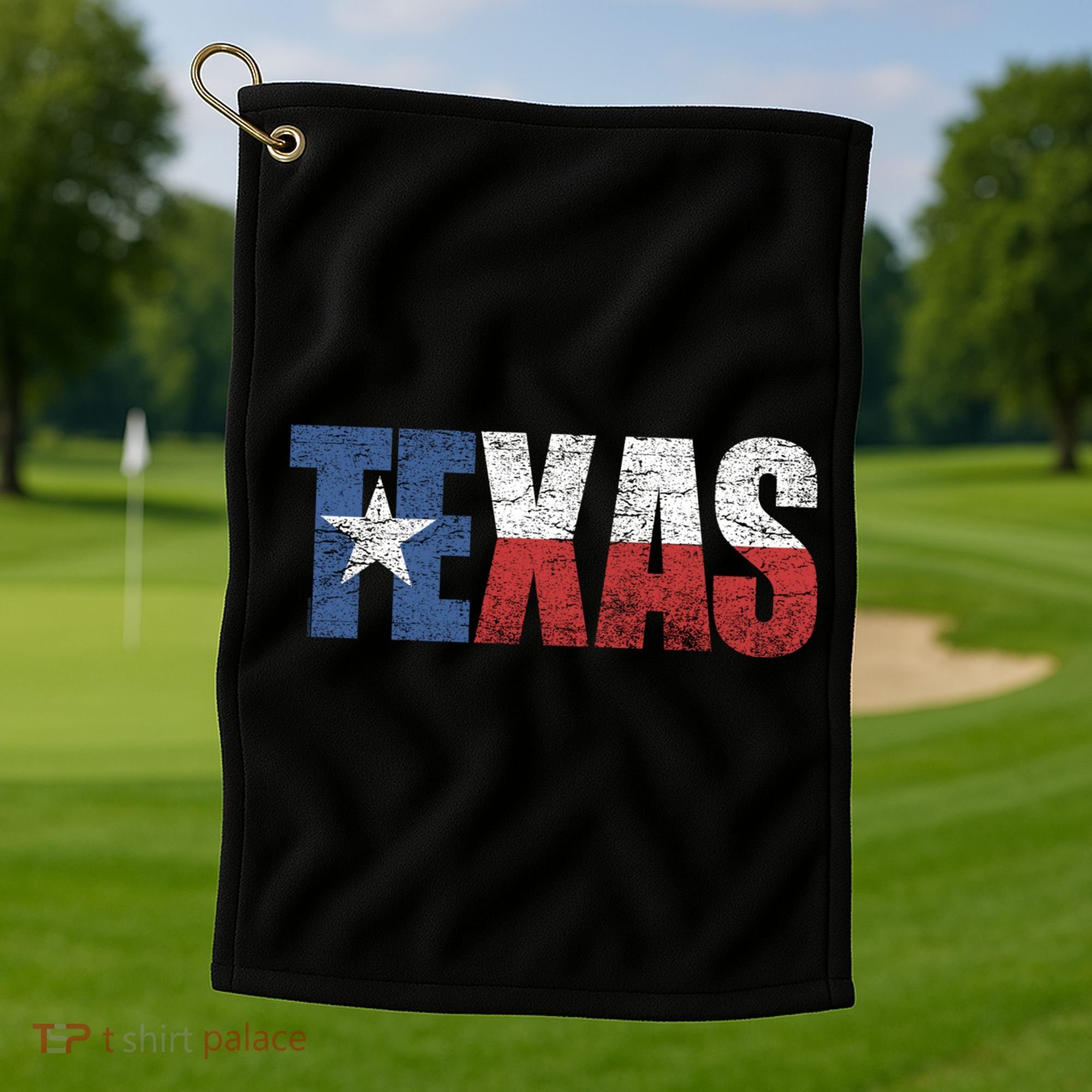 Texas | distressed Texas Flag Golf Towel