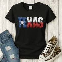 Texas | distressed Texas Flag Women's T-Shirt thumb 3