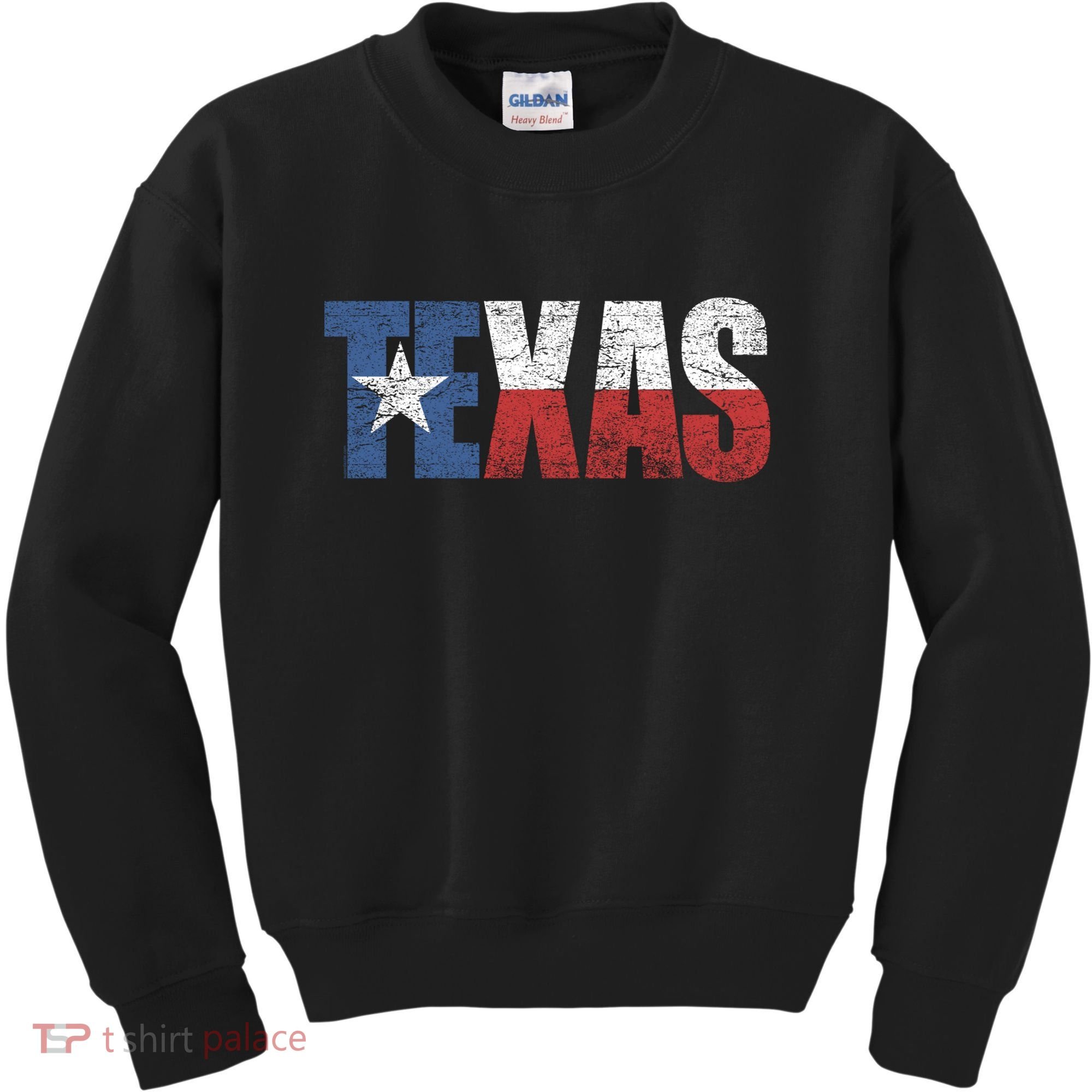 Texas | distressed Texas Flag Kids Sweatshirt