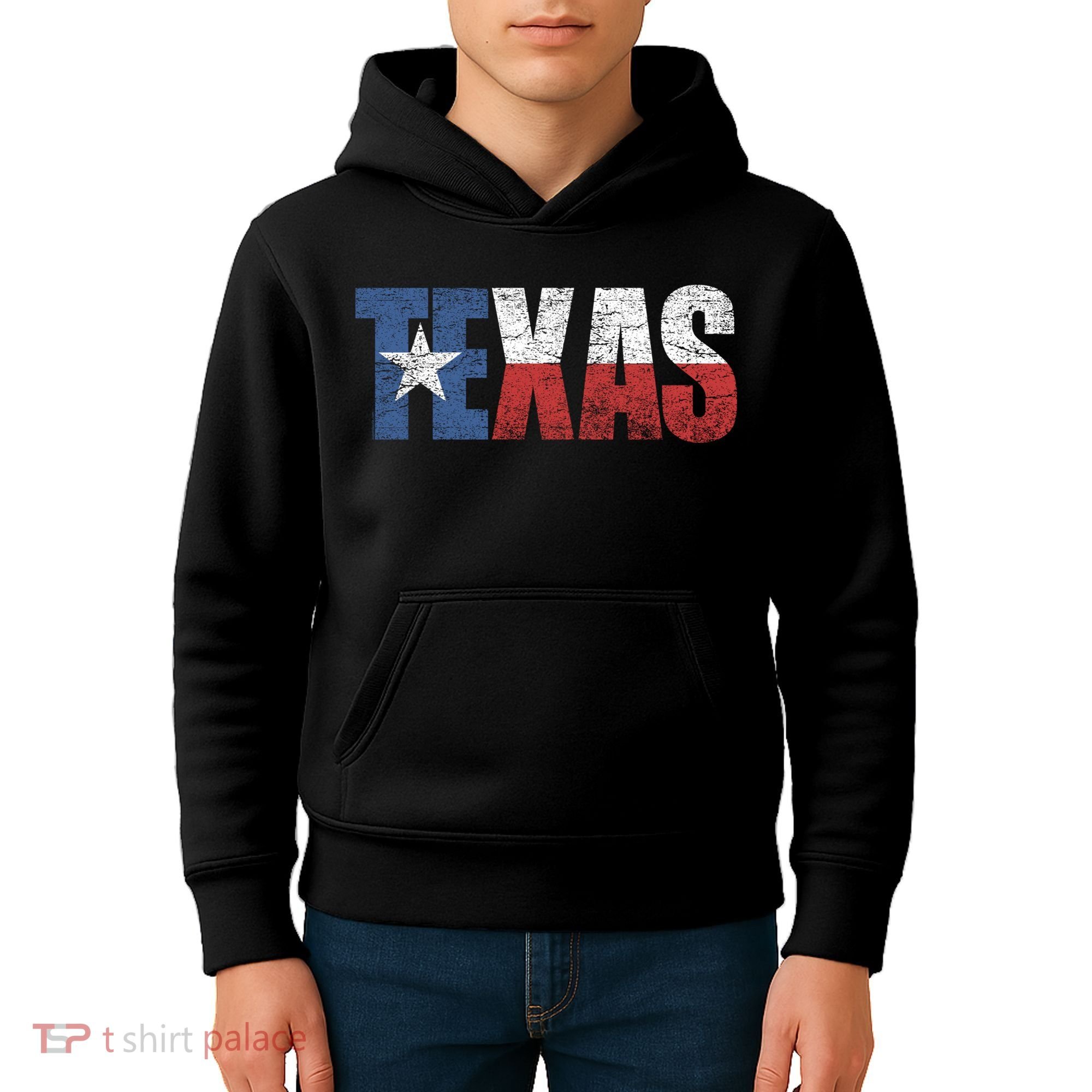 Texas | distressed Texas Flag Kids Hoodie
