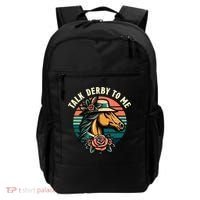 Talk Derby To Me Funny Racing Horse Backpack thumb 0