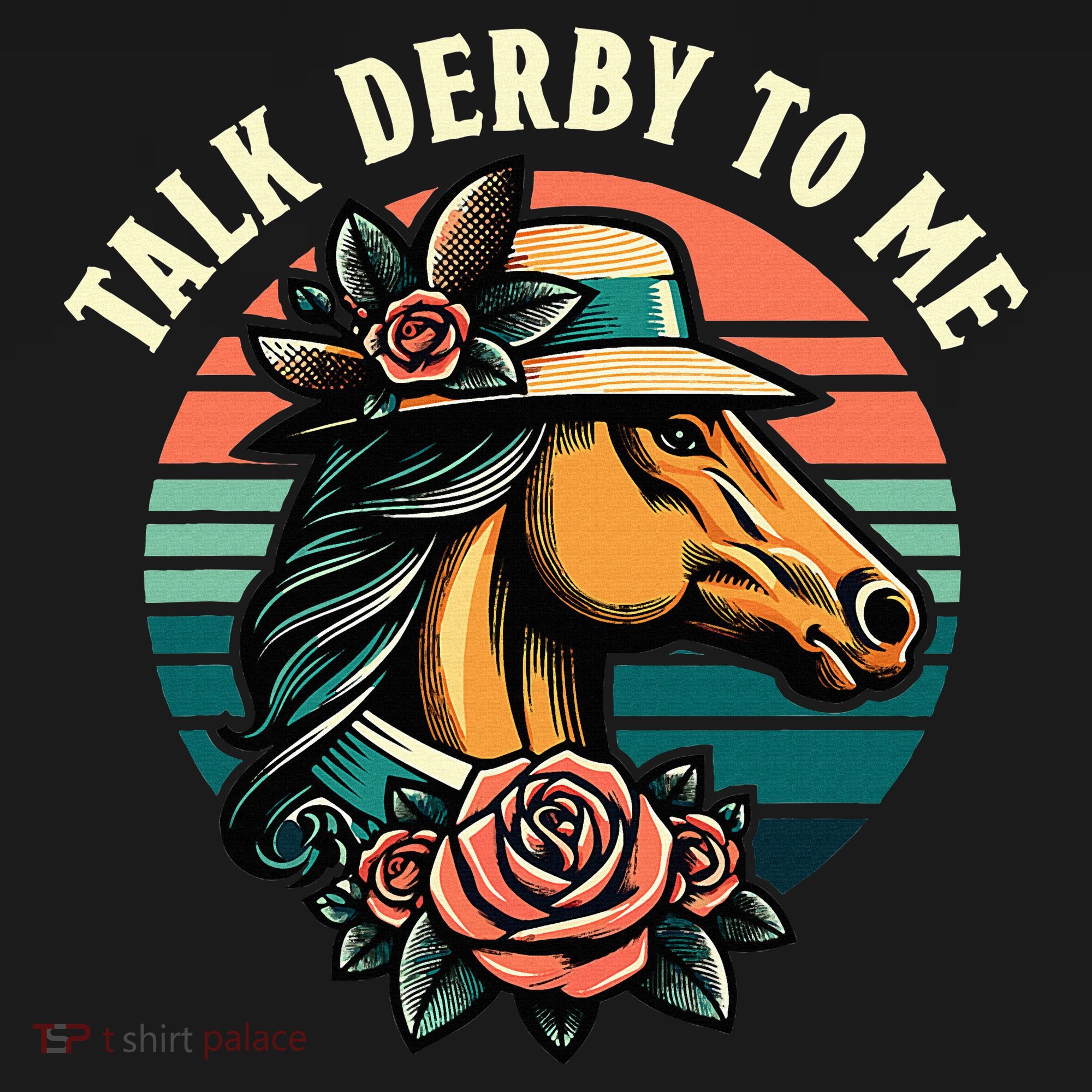 Talk Derby To Me Funny Racing Horse Women's Hoodie