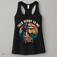 Talk Derby To Me Funny Racing Horse Women's Tank Top thumb 3
