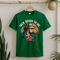 Talk Derby To Me Funny Racing Horse T-Shirt thumb 2