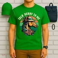 Talk Derby To Me Funny Racing Horse T-Shirt thumb 6