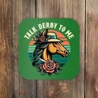 Talk Derby To Me Funny Racing Horse Coaster thumb 0