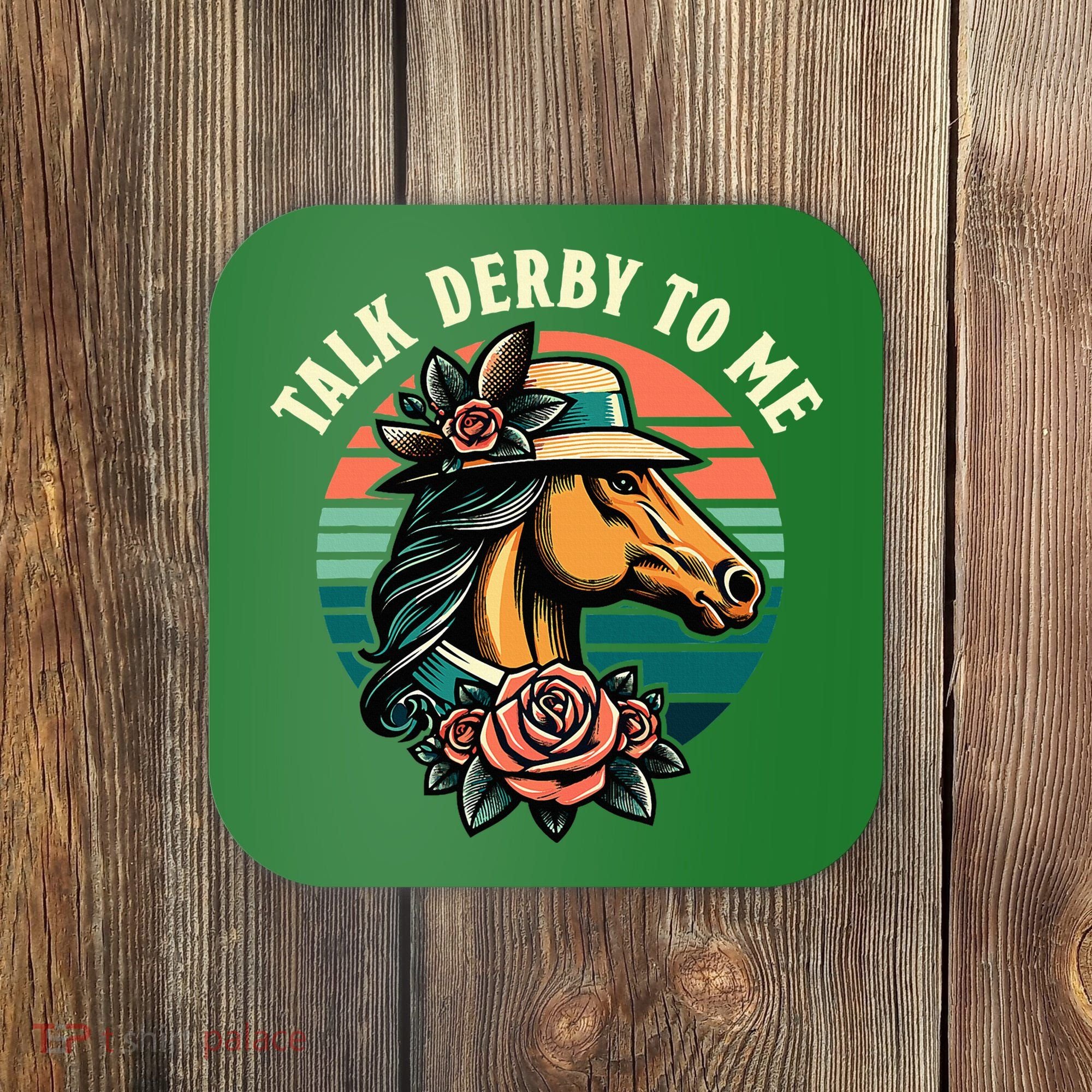 Talk Derby To Me Funny Racing Horse Coaster