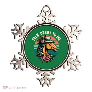 Talk Derby To Me Funny Racing Horse Ornament