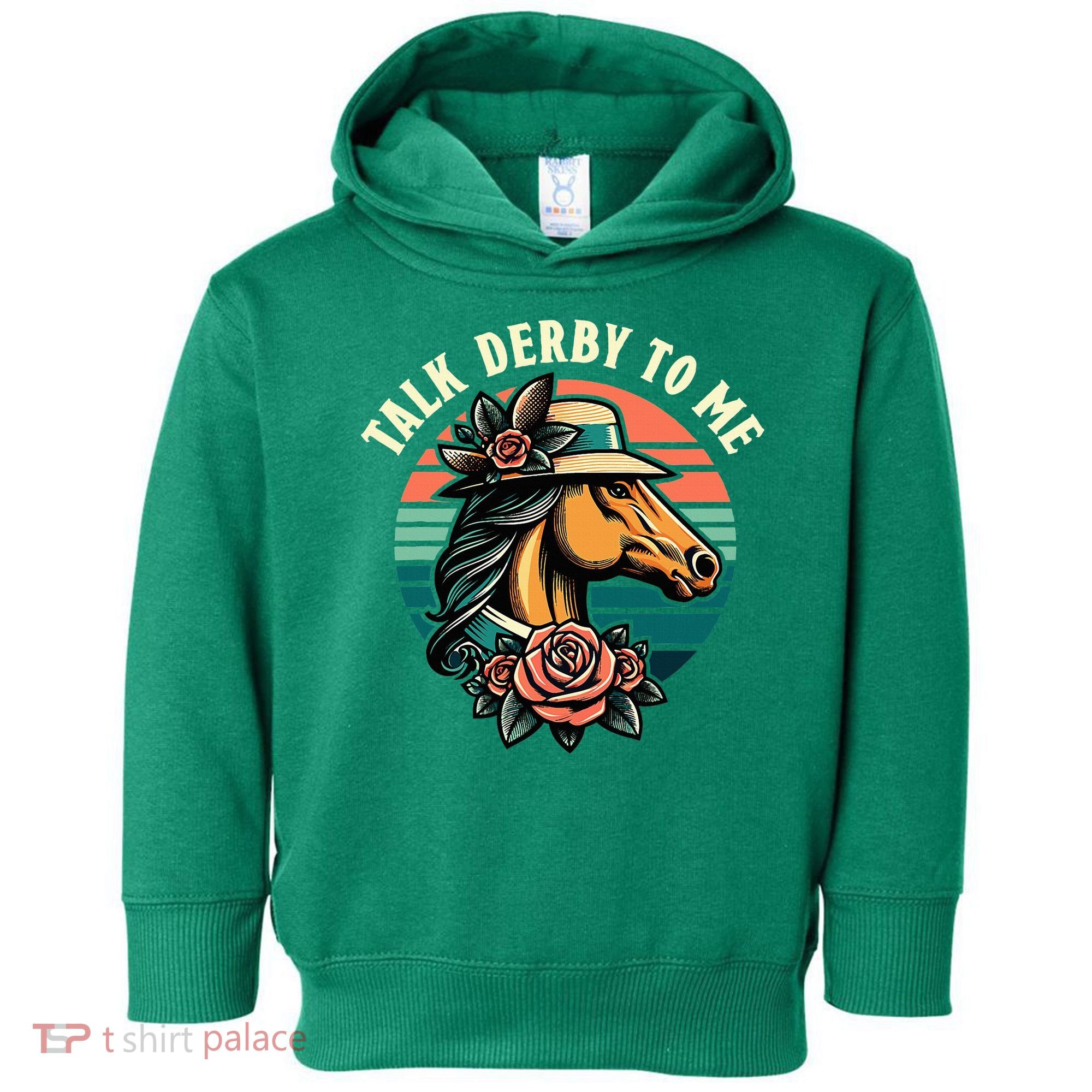 Talk Derby To Me Funny Racing Horse Toddler Hoodie