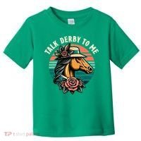Talk Derby To Me Funny Racing Horse Toddler T-Shirt thumb 0