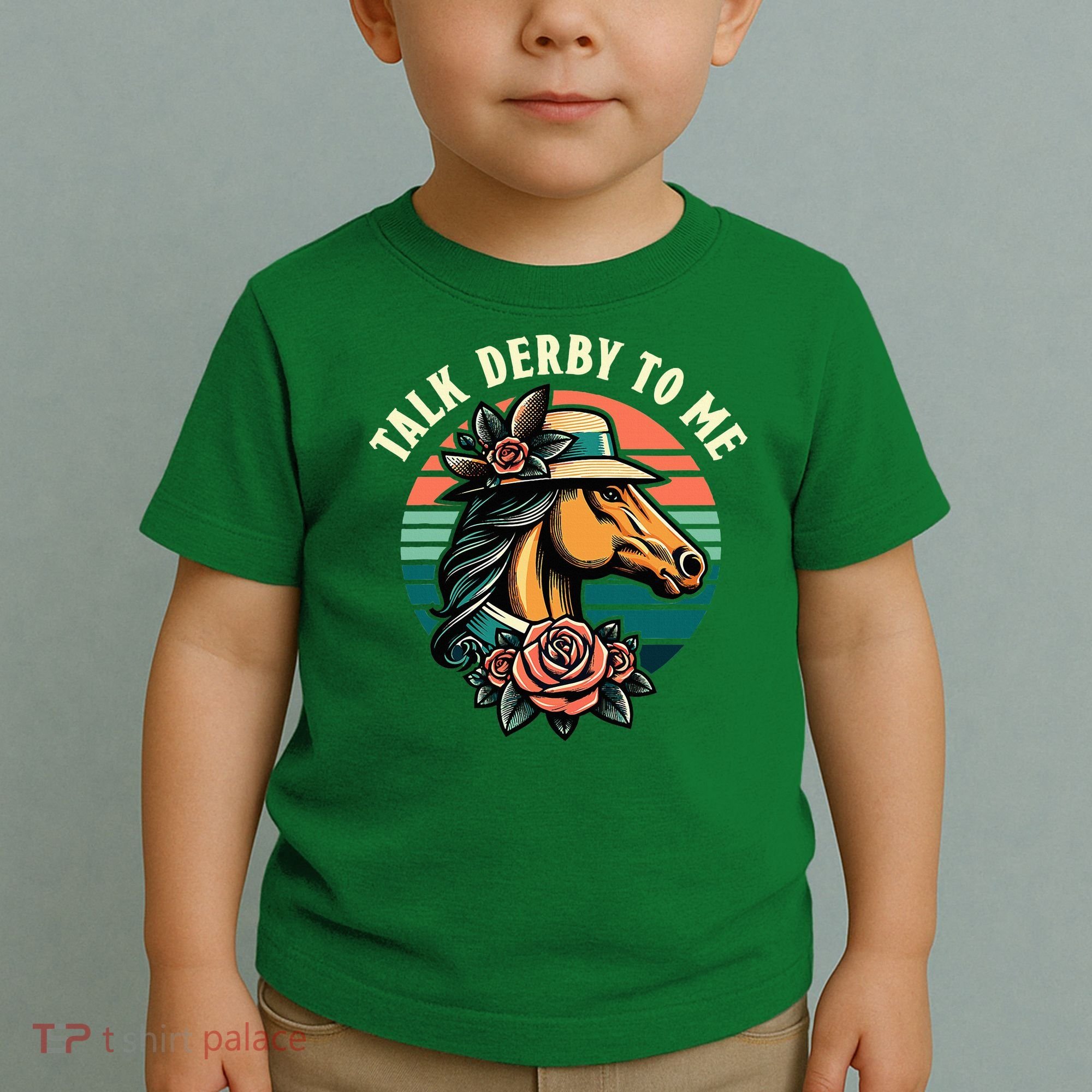 Talk Derby To Me Funny Racing Horse Toddler T-Shirt