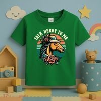 Talk Derby To Me Funny Racing Horse Toddler T-Shirt thumb 3