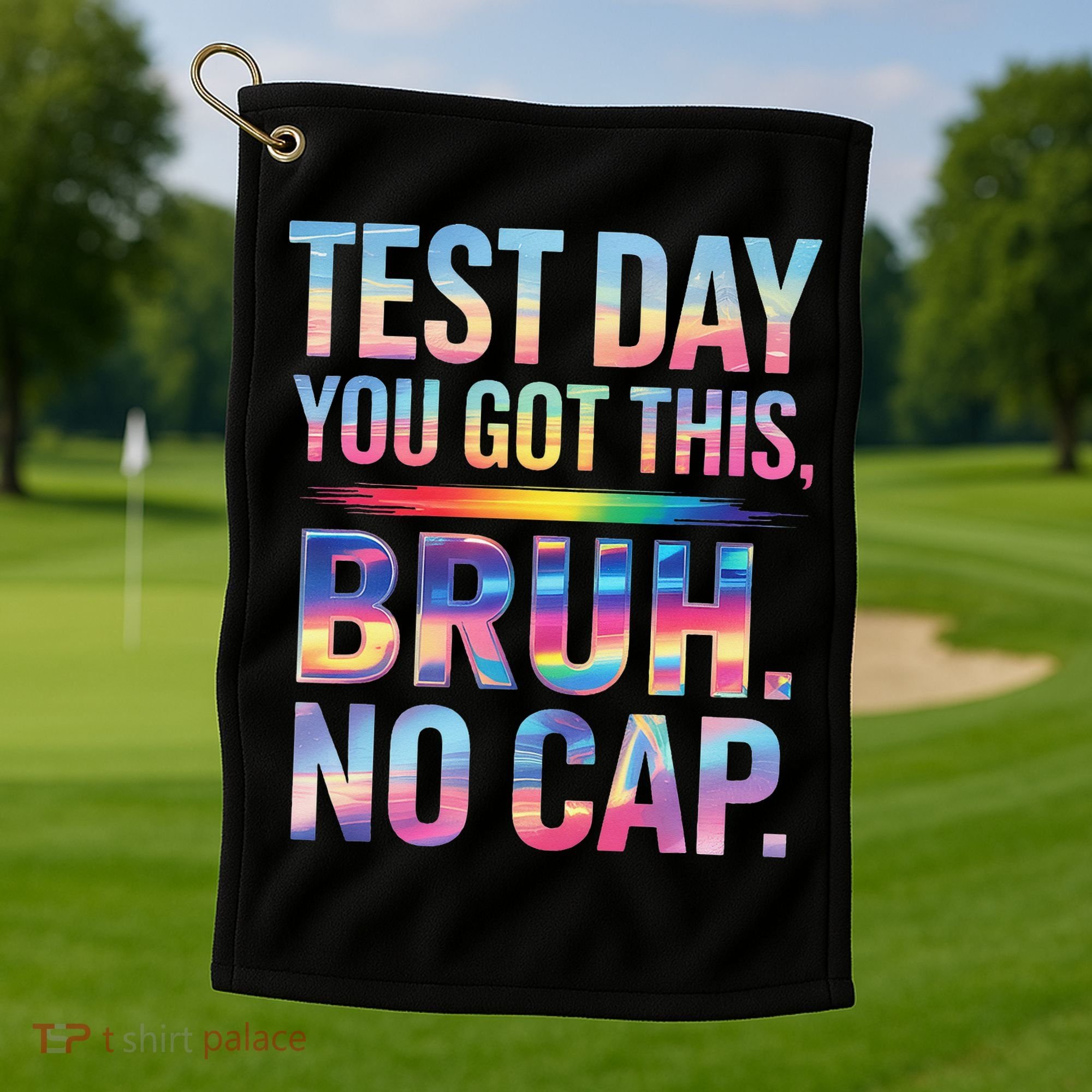 Test Day Teacher Bruh Its Test Day You Got This Funny Golf Towel