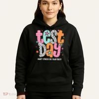 Test Day Teacher Rock The Test Don't Stress Do Your Best Hoodie thumb 5