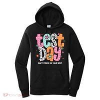 Test Day Teacher Rock The Test Don't Stress Do Your Best Women's Hoodie thumb 0