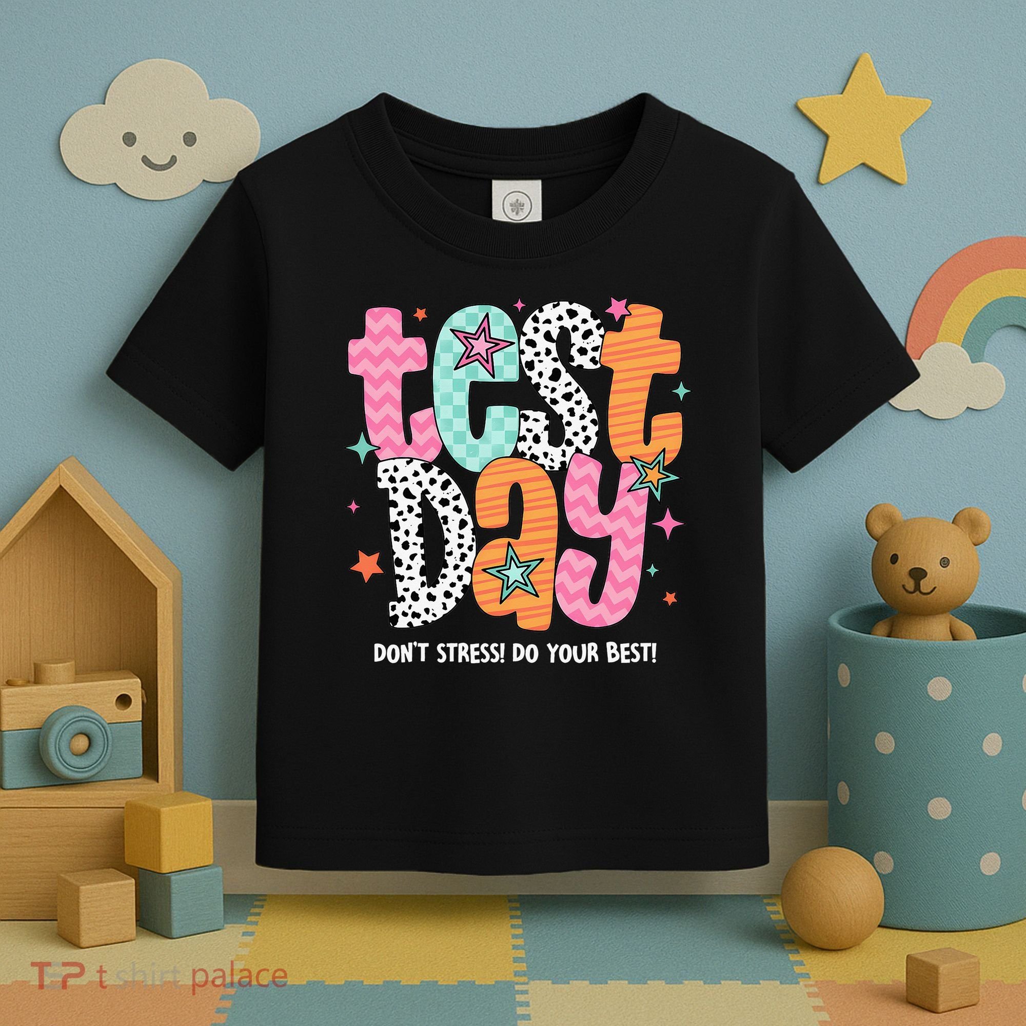 Test Day Teacher Rock The Test Don't Stress Do Your Best Toddler T-Shirt