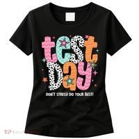 Test Day Teacher Rock The Test Don't Stress Do Your Best Women's T-Shirt thumb 0