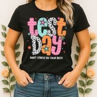 Test Day Teacher Rock The Test Don't Stress Do Your Best Women's T-Shirt thumb 2