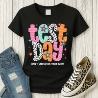 Test Day Teacher Rock The Test Don't Stress Do Your Best Women's T-Shirt thumb 3