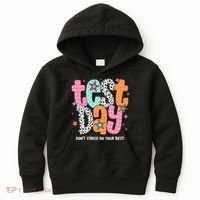 Test Day Teacher Rock The Test Don't Stress Do Your Best Kids Hoodie thumb 0