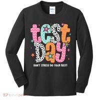Test Day Teacher Rock The Test Don't Stress Do Your Best Kids Long Sleeve Shirt thumb 0