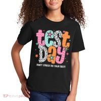 Test Day Teacher Rock The Test Don't Stress Do Your Best Kids T-Shirt thumb 2