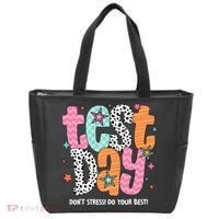 Test Day Teacher Rock The Test Don't Stress Do Your Best Tote Bag thumb 0