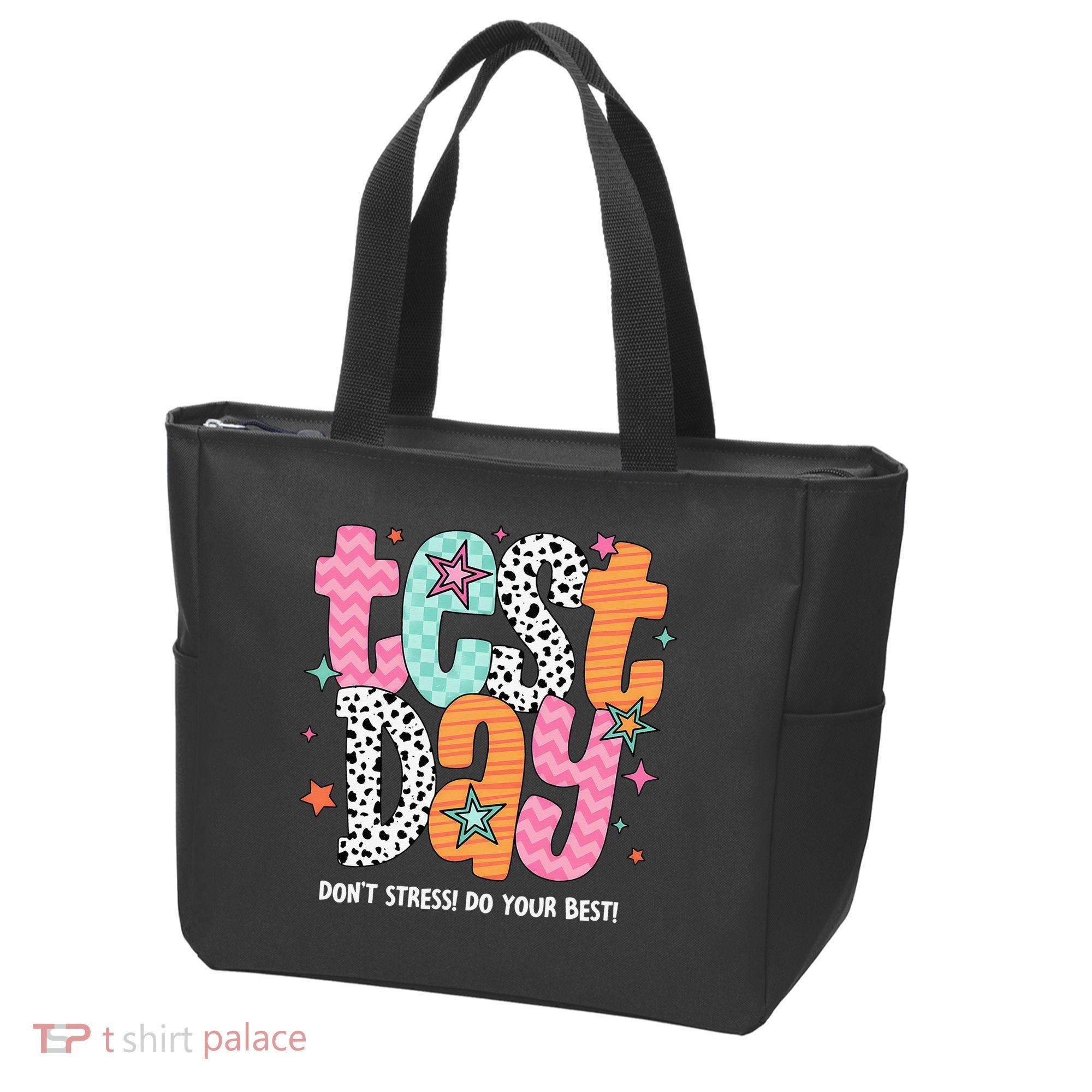 Test Day Teacher Rock The Test Don't Stress Do Your Best Tote Bag