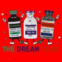 The Dream Team Retro Groovy B52 Nurse Medical Nursing Psych Santa Hat thumb 1