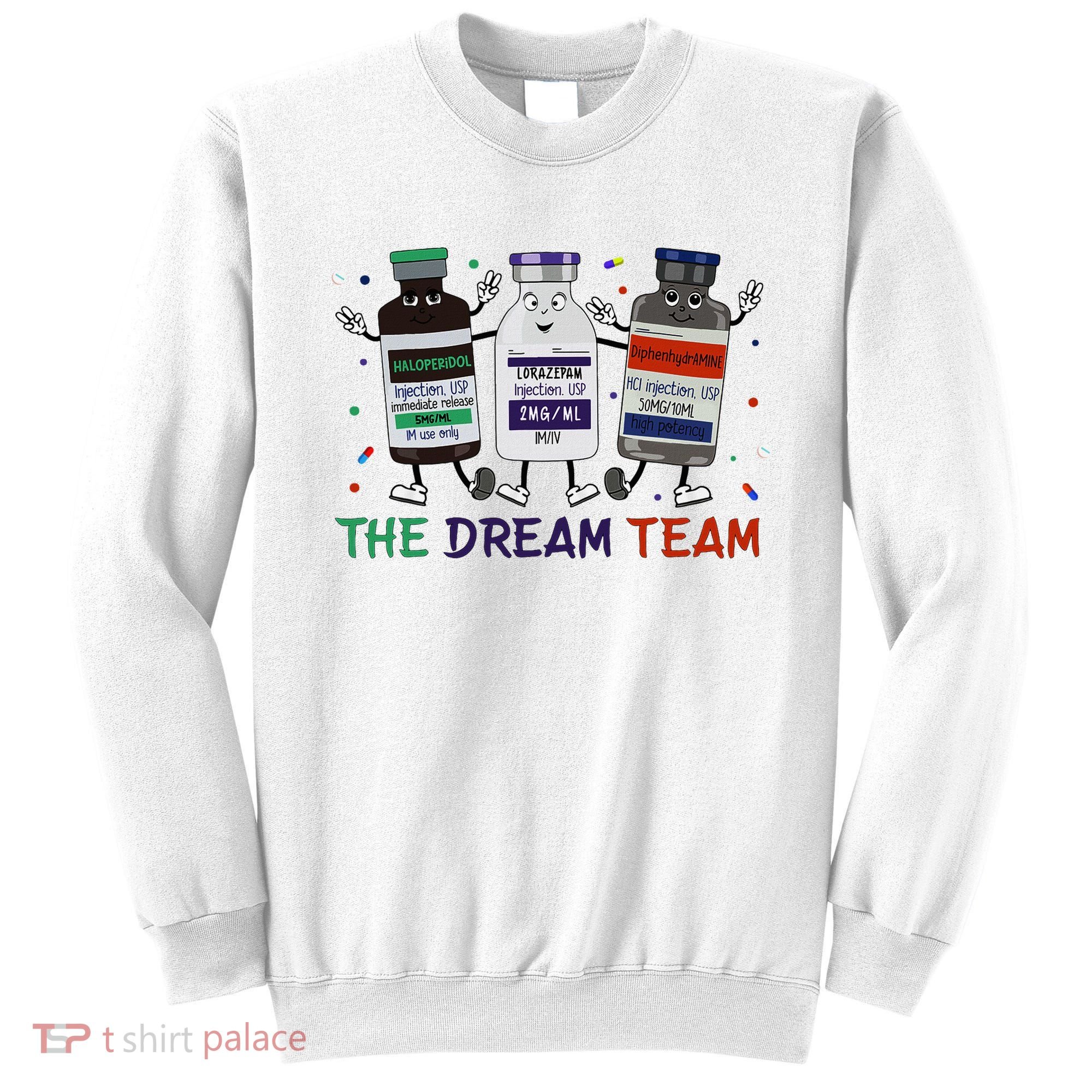 The Dream Team Retro Groovy B52 Nurse Medical Nursing Psych Sweatshirt