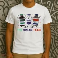 The Dream Team Retro Groovy B52 Nurse Medical Nursing Psych T-Shirt thumb 3