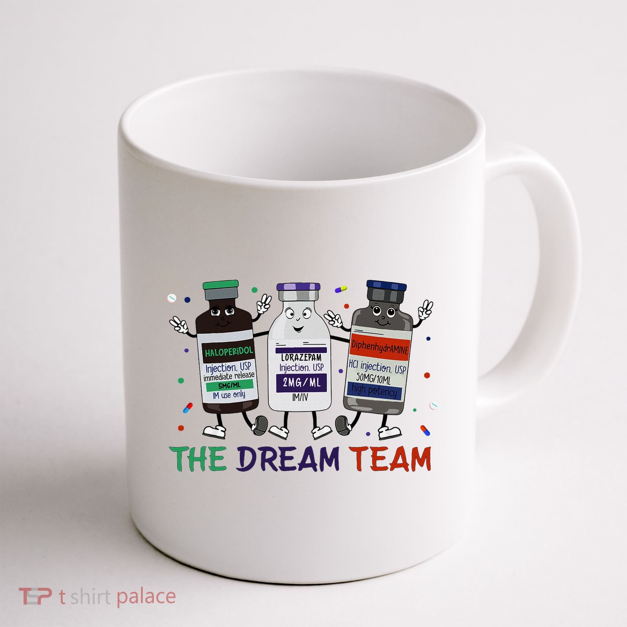 The Dream Team Retro Groovy B52 Nurse Medical Nursing Psych Coffee Mug