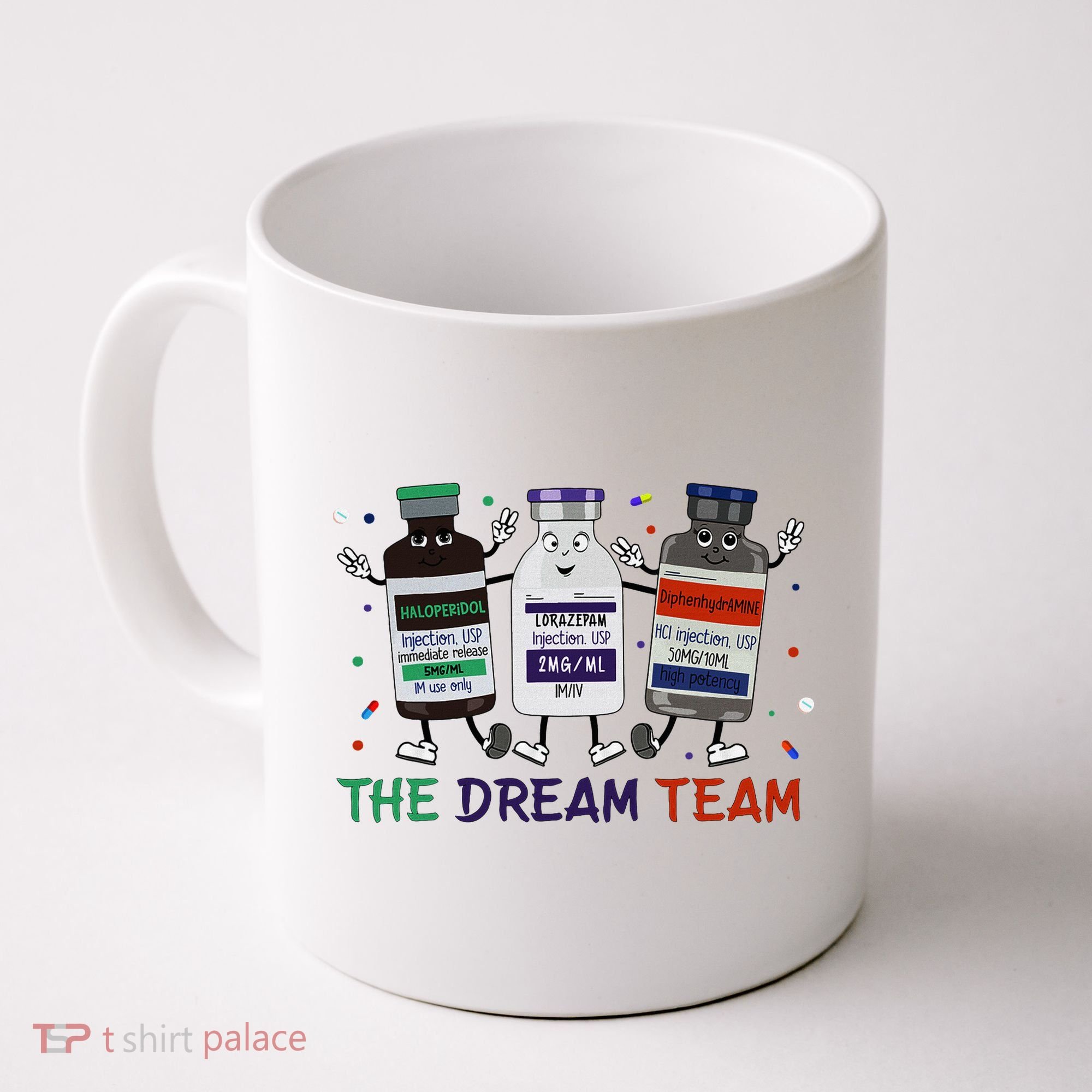 The Dream Team Retro Groovy B52 Nurse Medical Nursing Psych Coffee Mug