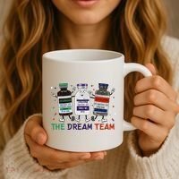 The Dream Team Retro Groovy B52 Nurse Medical Nursing Psych Coffee Mug thumb 3