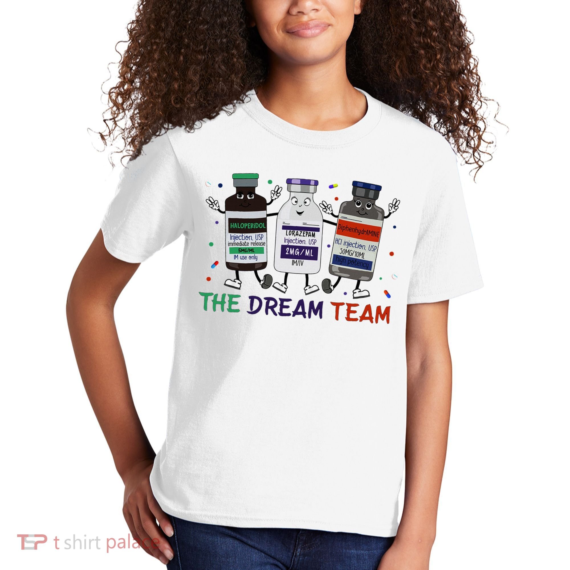 The Dream Team Retro Groovy B52 Nurse Medical Nursing Psych Kids T-Shirt
