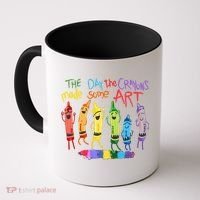 The Day The Crayons Made Some ART Teacher Art Coffee Mug thumb 0
