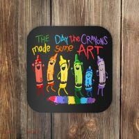 The Day The Crayons Made Some ART Teacher Art Coaster thumb 0