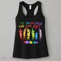 The Day The Crayons Made Some ART Teacher Art Women's Tank Top thumb 3