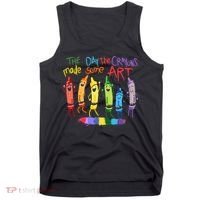 The Day The Crayons Made Some ART Teacher Art Tank Top thumb 0