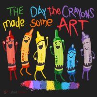 The Day The Crayons Made Some ART Teacher Art Golf Towel thumb 3