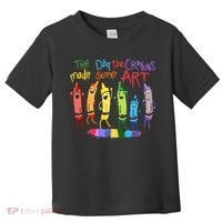 The Day The Crayons Made Some ART Teacher Art Toddler T-Shirt thumb 0