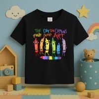 The Day The Crayons Made Some ART Teacher Art Toddler T-Shirt thumb 3