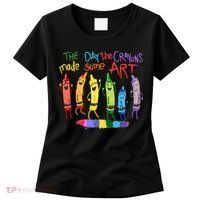 The Day The Crayons Made Some ART Teacher Art Women's T-Shirt thumb 0
