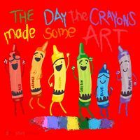 The Day The Crayons Made Some ART Teacher Art Santa Hat thumb 1