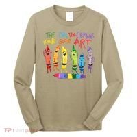 The Day The Crayons Made Some ART Teacher Art Long Sleeve Shirt thumb 0