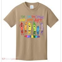 The Day The Crayons Made Some ART Teacher Art Kids T-Shirt thumb 0