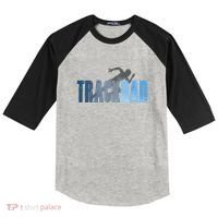 Track Dad Track Field Runner Cross Country Running Father Raglan Baseball Sleeve Shirt thumb 0