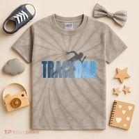 Track Dad Track Field Runner Cross Country Running Father Kids Tie-Dye T-Shirt thumb 2