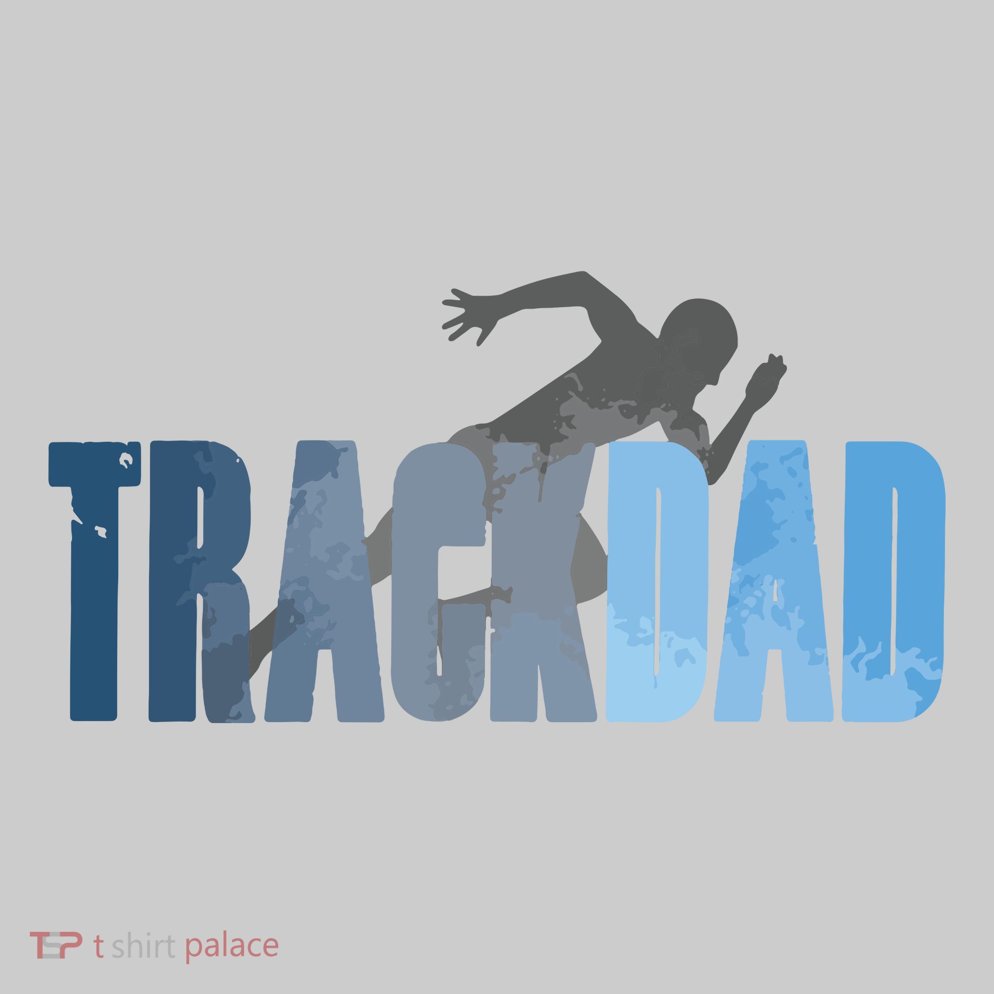 Track Dad Track Field Runner Cross Country Running Father Kids Tie-Dye T-Shirt